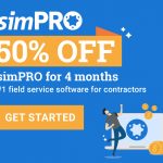 simPRO 50% Promo Banner
